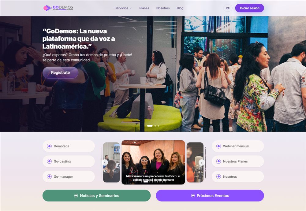 Sitio web de GoDemos