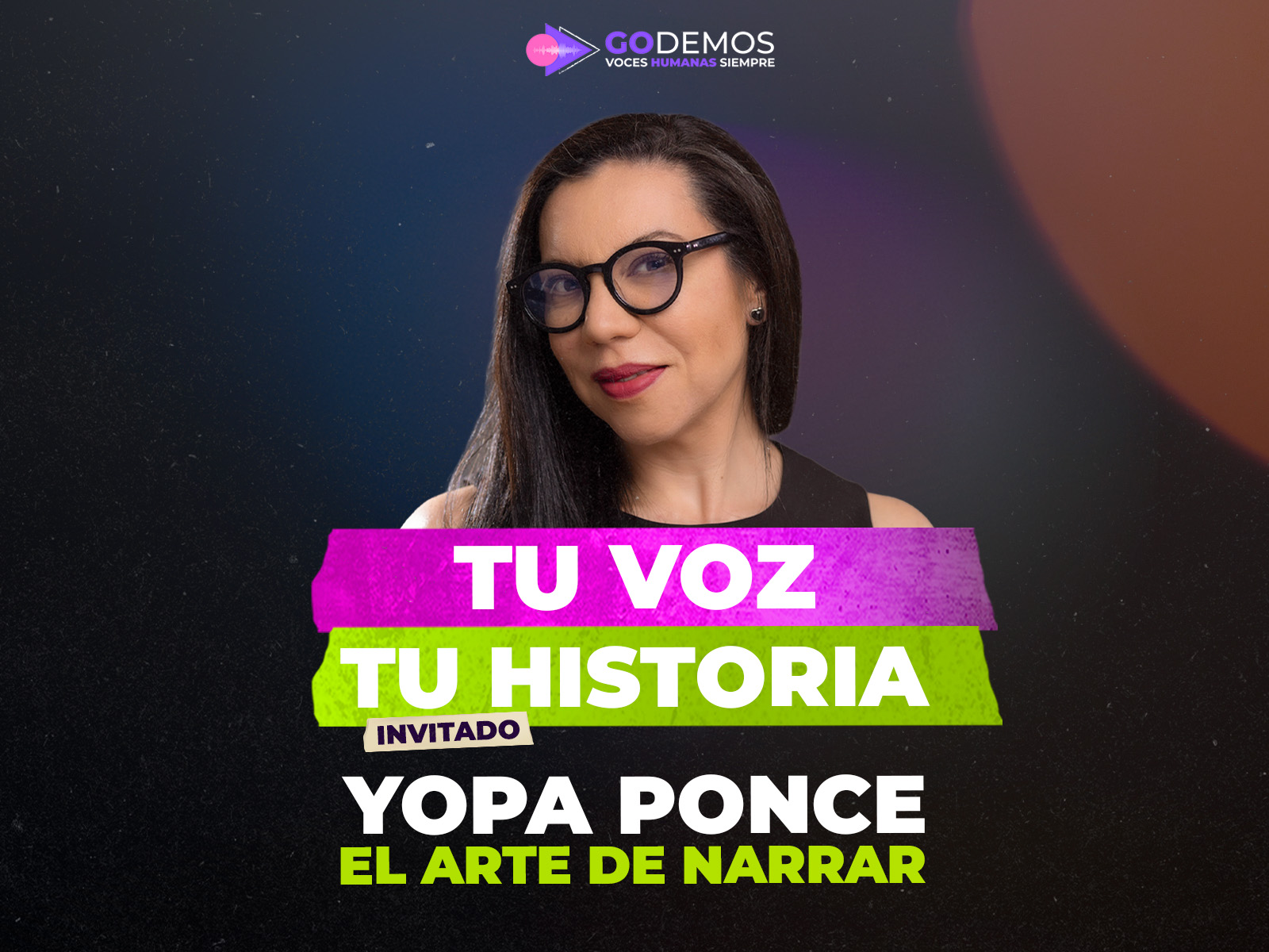 Sesión en vivo del webinar Tu voz, tu historia